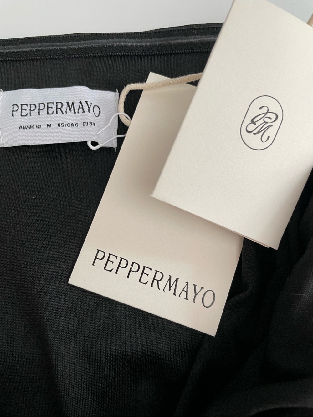 Peppermayo Ruben Black Strapless Maxi Dress US 6 NWT - Picture 4 of 13